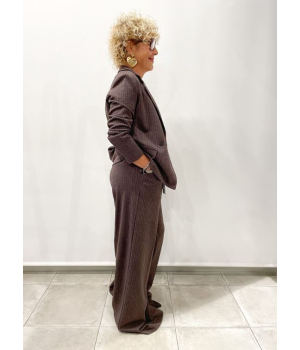 Pantalón Jacquard Palazzo Ragno