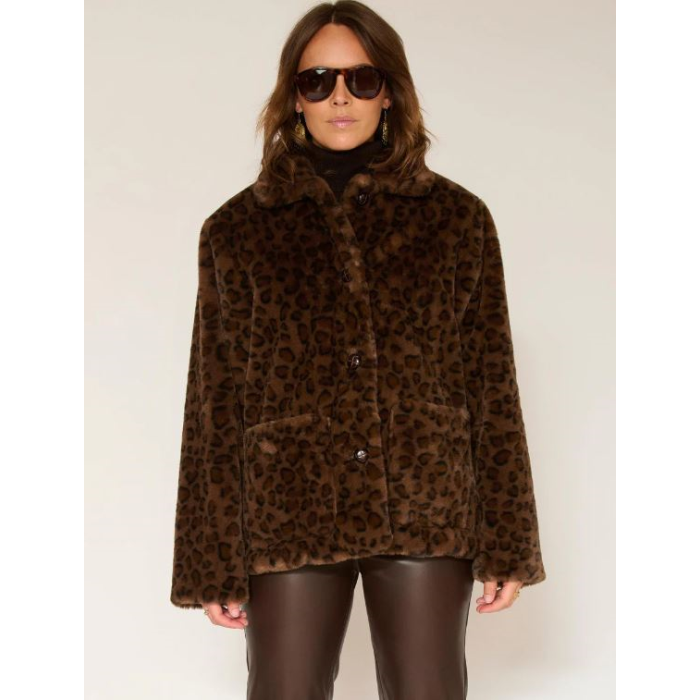 Chaqueta Melton Animal Print Mkt