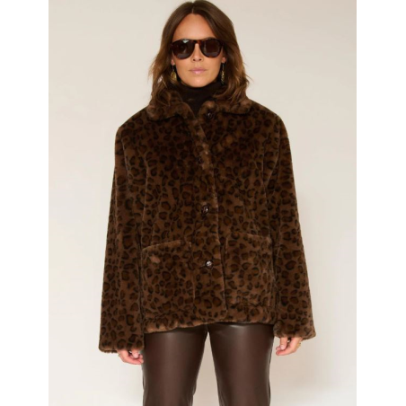 Chaqueta Melton Animal Print Mkt
