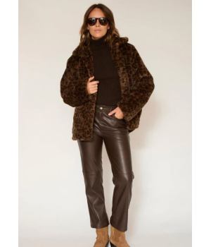 Chaqueta Melton Animal Print Mkt