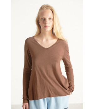 Camiseta Cuello V M/L American Vintage