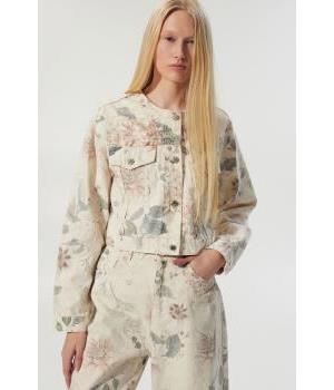 Chaqueta Denim Flores BSB