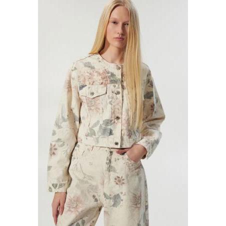 Chaqueta Denim Flores BSB