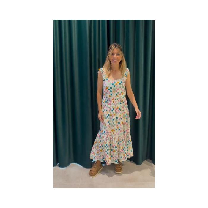 Vestido Estelle Shirred Sugarhill