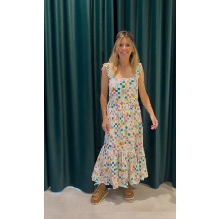 Vestido Estelle Shirred Sugarhill
