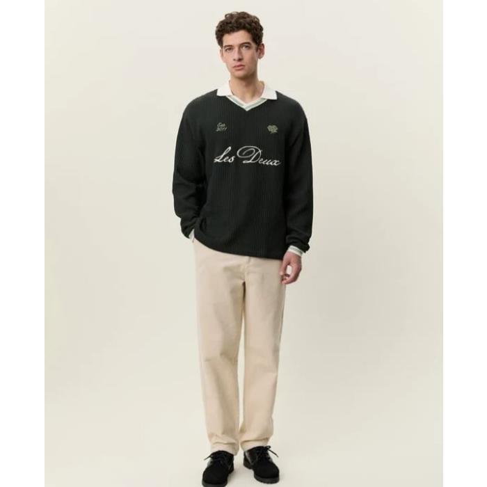 Jersey Waffle LS Football Les Deux