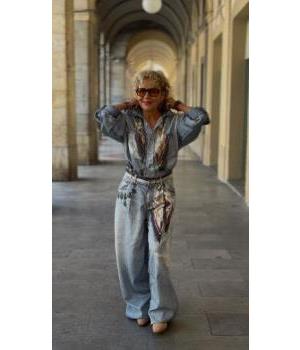 Chaqueta Denim Estampado Liu Jo x Gigi Hadid