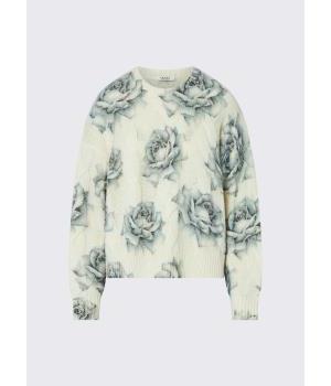 Jersey de lana con rosas Liu Jo para mujer