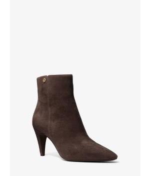 Botines Michael Kors Daniela de ante con tacón de 7,6 cm