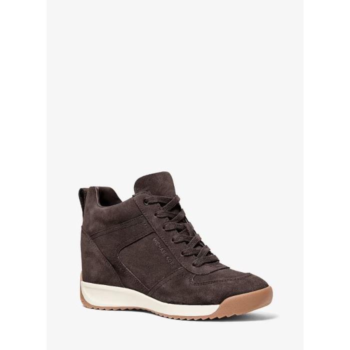 Zapatillas Michael Kors Nikko S2 de ante con cuña oculta