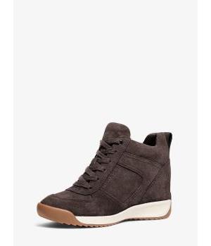 Zapatillas Michael Kors Nikko S2 de ante con cuña oculta